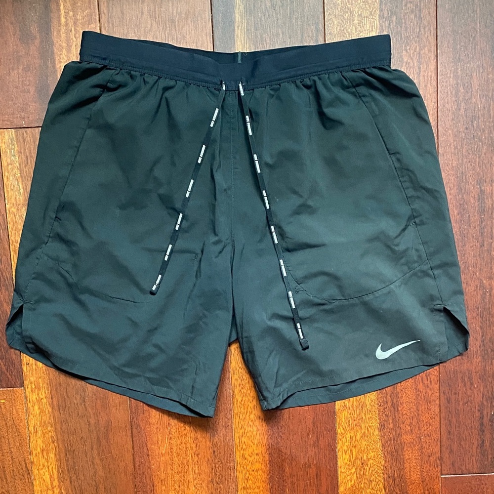 Nike Black Sports Shorts with Logo